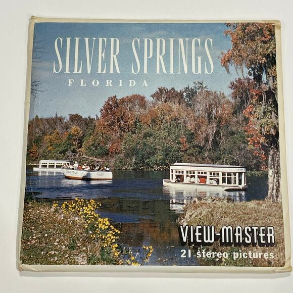 1962 Sawyers View-Master A962 Silver Springs Florida Vacationland 3 reels - Picture 1 of 6